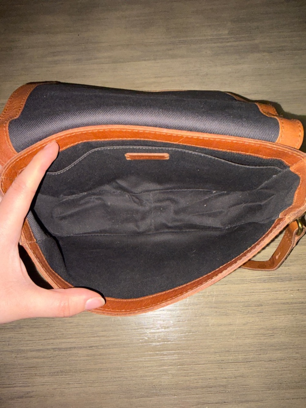 Madewell Classic Brown Magnetic Clasp Leather Flap Shoulder Crossbody Bag - Picture 10 of 10